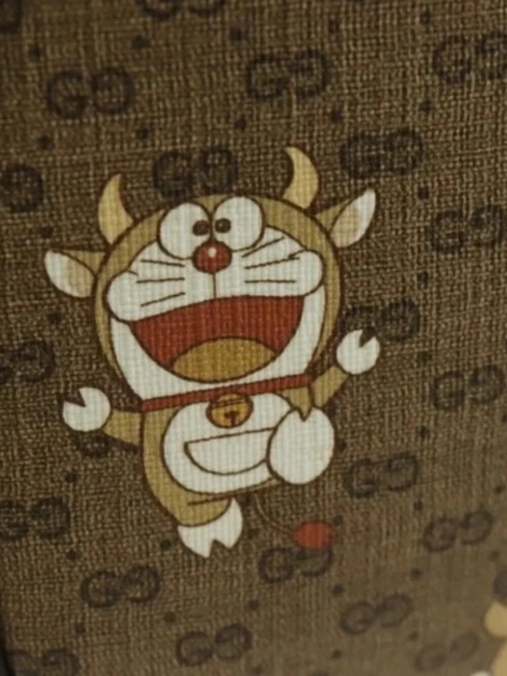 GUCCI Micro GG Supreme Doraemon Collaboration Bag PVC 574886 Auth YKZ711SAM